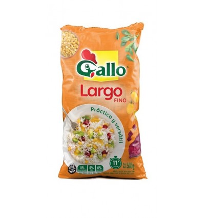 ARROZ GALLO L. FINO BOLSA 500GRS