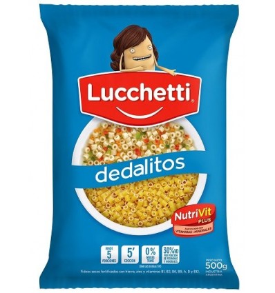 FIDEO LUCCHETTI 500 GRS DEDALITOS