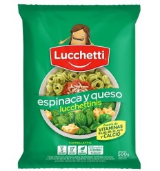 LUCCHETTINIS ESPINACA Y QUESO 500G