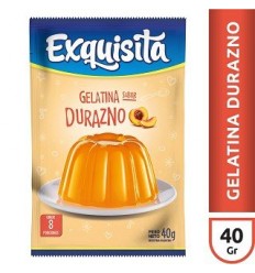 GELATINA EXQUISITA DURAZNO SOBRE 40 GRS