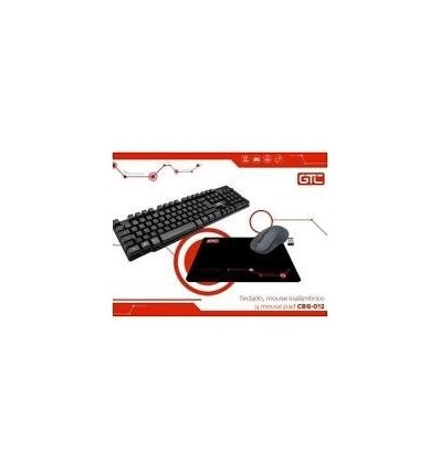 TECLADO - MOUSE INALAMBRICO & MOUSE PAD GTC