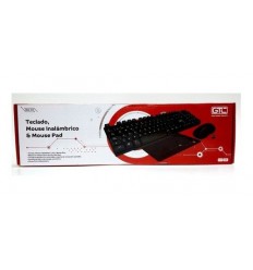 TECLADO - MOUSE INALAMBRICO & MOUSE PAD GTC