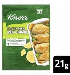 KNORR BOLSA HORNO LIMON OREGANO 21GRS