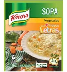 KNORR SOPA CASERA VEG C/LETRAS 1 S