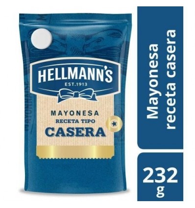 HELLMANN'S MAYONESA RECETA CASERA 232 GRS SIN TACC