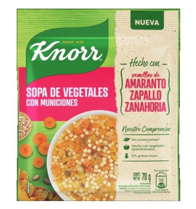 KNORR SOPA CASERA VEG C/AMARANTO 1 S