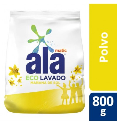 ALA POLVO MATIC  MAÑANA  SOL 800 GRS