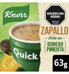 KNORR SOPA QUICK ZAPALLO ROMERO 5 SOB