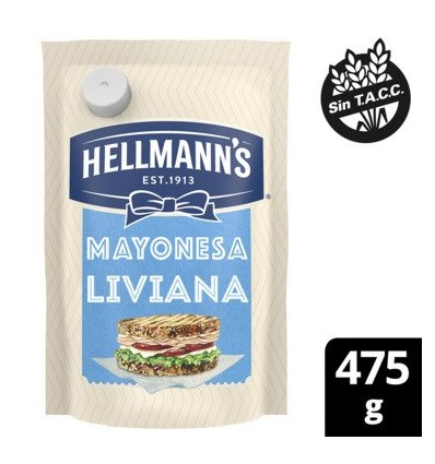 HELLMANN'S MAYONESA LIVIANA DOYP 475GRS