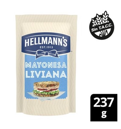HELLMANN'S MAYONESA LIVIANA 237GRS