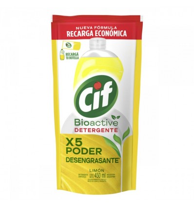 CIF DETERGENTE LIMON RECARGA DOYP 450 ML