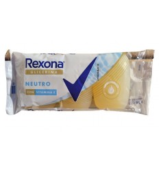 JABON REXONA GLICERINA  VIT E NEUTRO 3X90 GRS