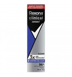 REXONA MEN CLINICAL AEROSOL CLEAN 96 HRS  91 GRS