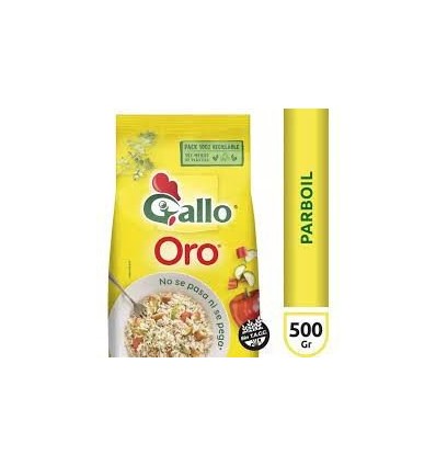 ARROZ GALLO ORO PARBOIL BOLSA 500 GRS SIN TACC