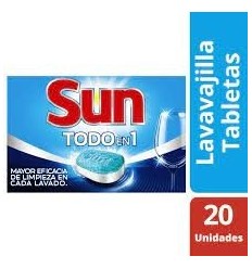 SUN TABLETAS P/MAQUNA LAVA VAJILLA 3EN1