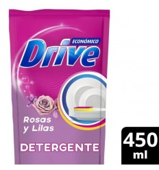 DRIVE LAVA VAJILLA ROSAS Y LILAS ECO DP 450 ML