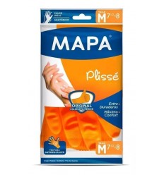 GUANTE MAPA PLISSE SATINADO TALLE M