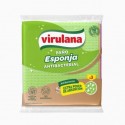 PAÑO ESPONJA VIRULANA ANTIBACTERIAL X3