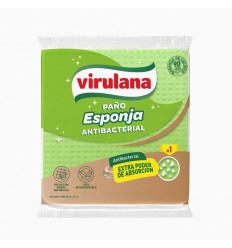 PAÑO ESPONJA ANTIBACTERIAL VIRULANA X1