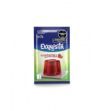 GELATINA EXQUISITA FRUTILLA LIGHT 25 GRS