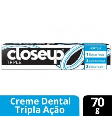 CLOSE UP PASTA DENTAL 70 grs TRIPLE HORTELA