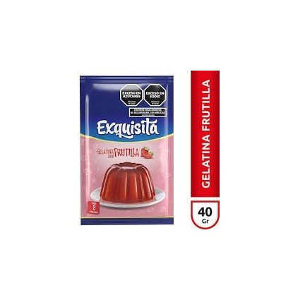 GELATINA EXQUISITA FRUTILLA 40 GRS