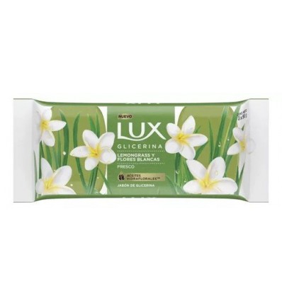 JABON LUX GLICERINA LEMONGRASS Y FLORES BLANCAS 3X90G