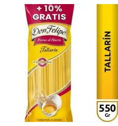 FIDEOS DON FELIPE TALLARIN 500GRS + 50 GRS