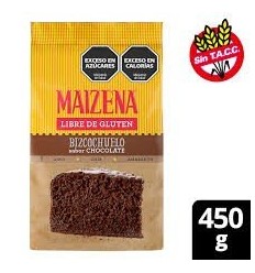 MAIZENA PREMEZCLA BIZCOCHUELO CHOCOLATE SIN TACC 450G