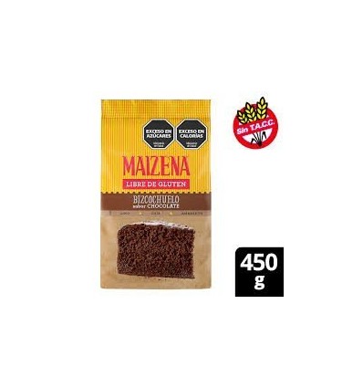 MAIZENA PREMEZCLA BIZCOCHUELO CHOCOLATE SIN TACC 450G