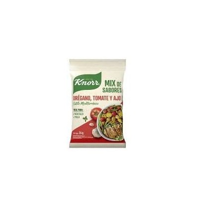 KNORR MIX SABOR MEDITERRANEO OREGANO,TOMATE&AJO 4 SOBRES