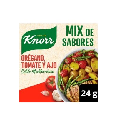 KNORR MIX SABOR MEDITERRANEO OREGANO,TOMATE&AJO 4 SOBRES
