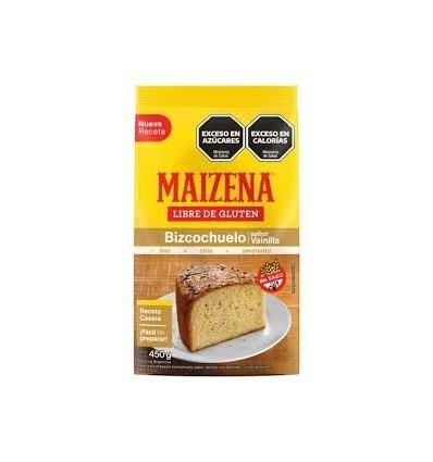 MAIZENA PREMEZCLA BIZCOCHUELO SIN TACC VAINILLA 450G