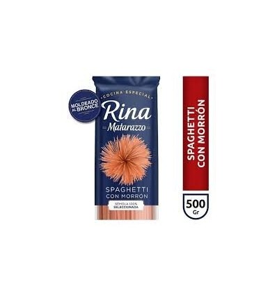 FIDEO RINA MATARAZZO SPAGHUETTI MORRON 500G