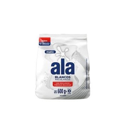 ALA POLVO MATIC BLANCOS MAS BLANCOS 600G