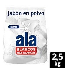 ALA POLVO MATIC BLANCOS MAS BLANCOS 2.5KG