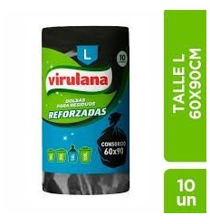 BOLSA DE RESIDUO ROLLO L X10U VIRULANA