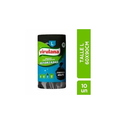 BOLSA DE RESIDUO ROLLO L X10U VIRULANA