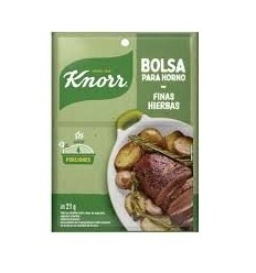 KNORR BOLSA HORNO FINAS HIERBAS 21GRS