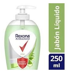 JABON LIQUIDO REXONA P/M ANTIBACTERIAL ALOE 250ML