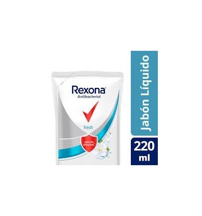 JABON LIQUIDO REXONA ANTIBACTERIAL FRESH 220ML