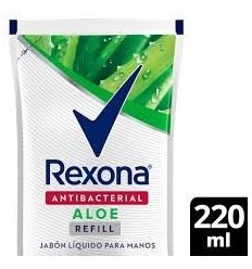 JABON LIQUIDO REXONA ANTIBACTERIAL ALOE 220ML