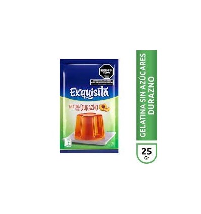 GELATINA EXQUISITA LIGHT DURAZNO 25GRS