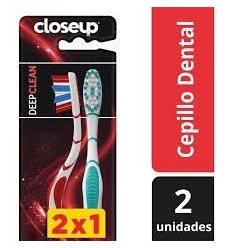 CEPILLO DENTAL CLOSE UP DEEP CLEAN MEDIO X 2 UNID