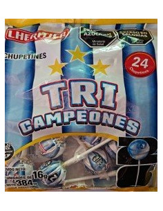 CHUPETIN BOLA LOCA TRICAMPEONES 24 UNID
