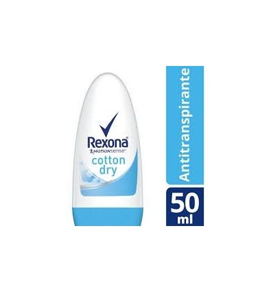 REXONA W DEO ROLLON COTTON DRY 72HS 50 ML