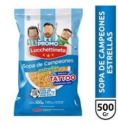 FIDEO LUCCHETTI 500 GRS SOPA DE CAMPEONES "ESTRELLAS"
