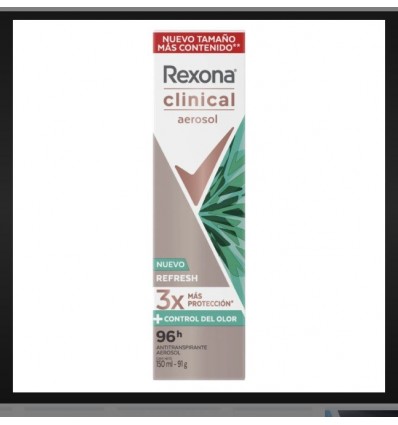 REXONA W CL AER REFRESH 96H 150ML