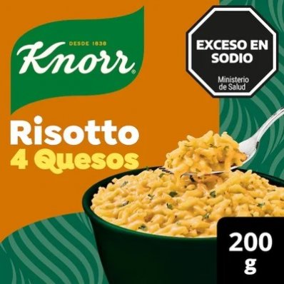 KNORR ARROZ RISOTTO CUATRO QUESOS 200GRS