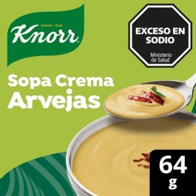KNORR SOPA CREMA ARVEJAS C/CHILE 1 S